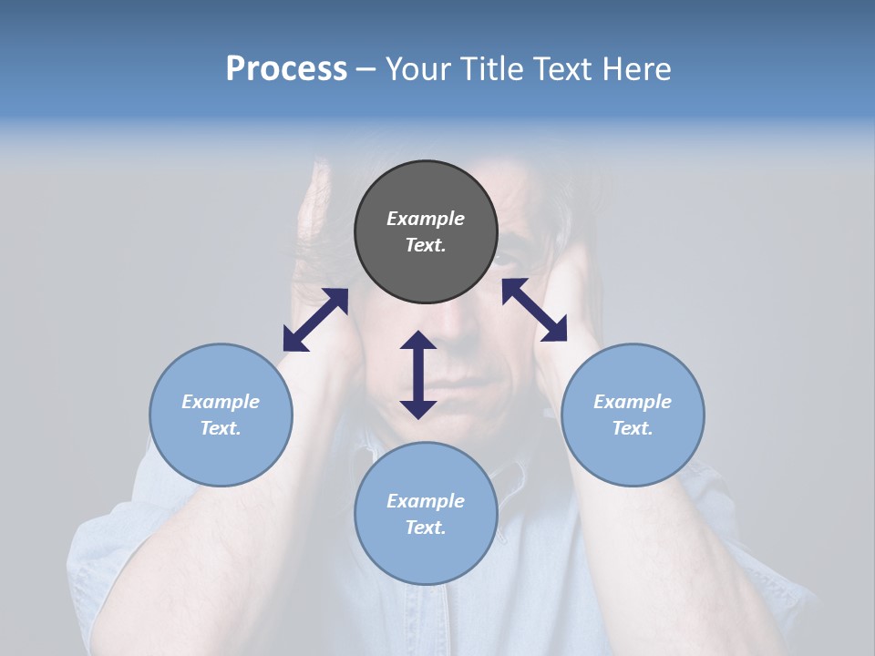 Depressed Desperation Female PowerPoint Template