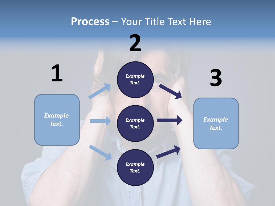 Depressed Desperation Female PowerPoint Template