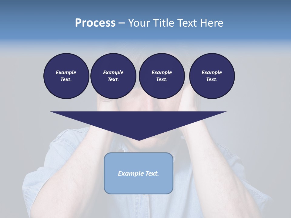 Depressed Desperation Female PowerPoint Template