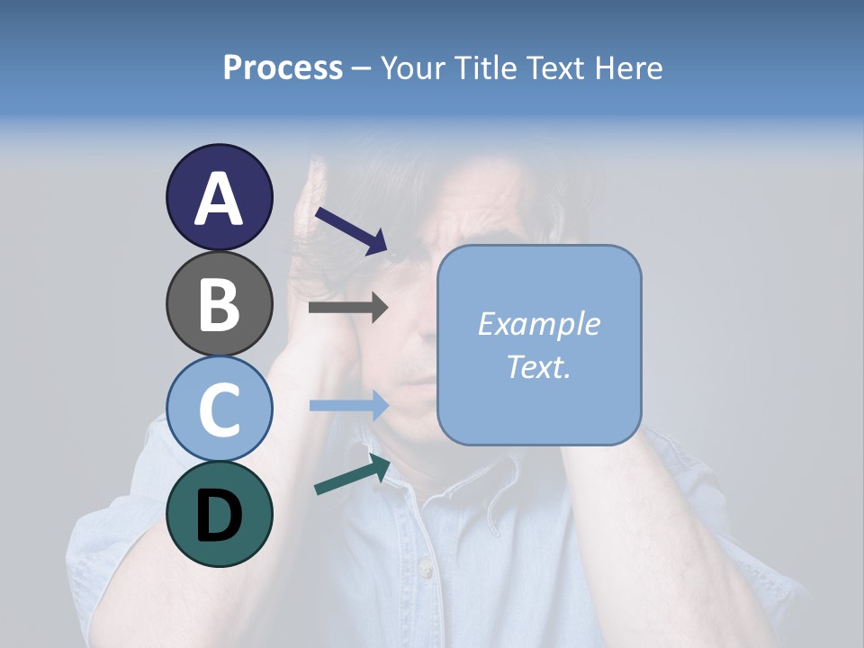 Depressed Desperation Female PowerPoint Template