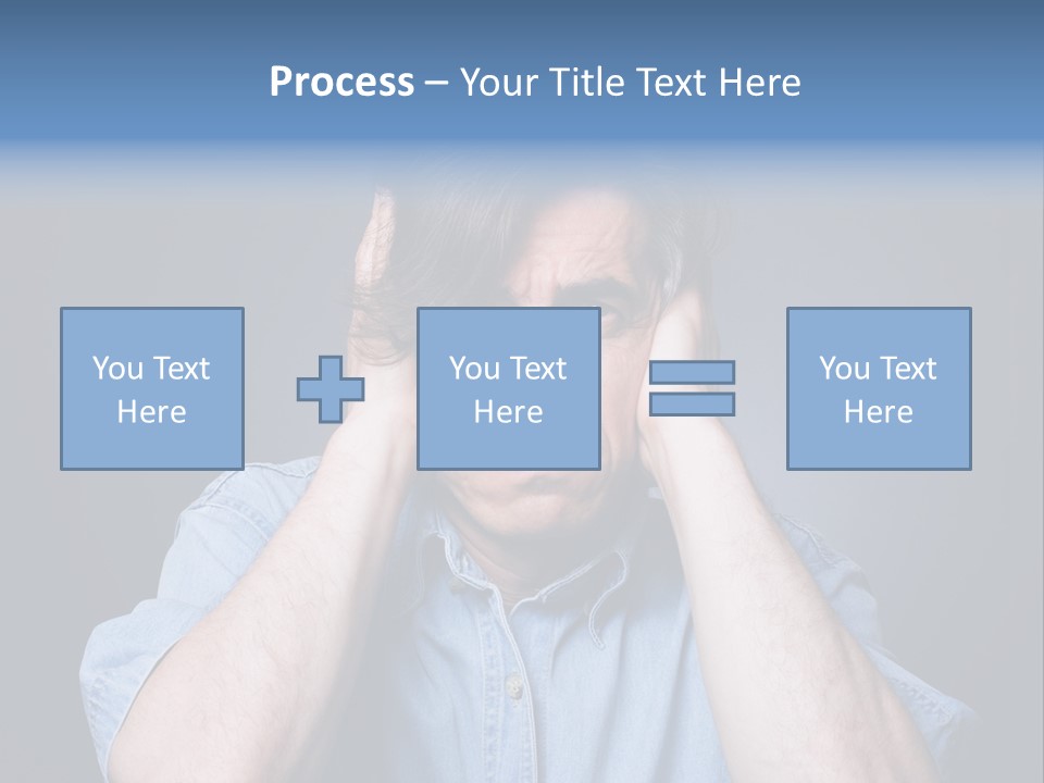 Depressed Desperation Female PowerPoint Template