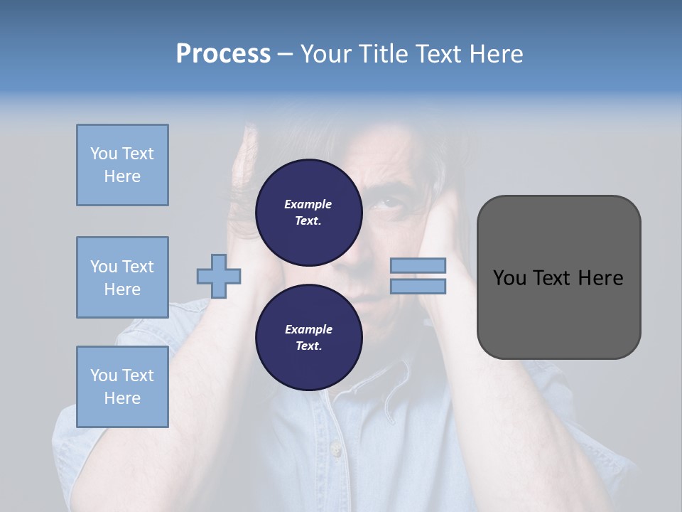 Depressed Desperation Female PowerPoint Template