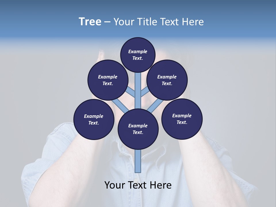 Depressed Desperation Female PowerPoint Template