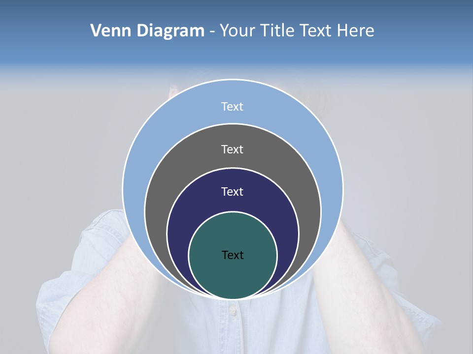Depressed Desperation Female PowerPoint Template