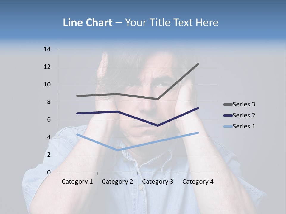 Depressed Desperation Female PowerPoint Template