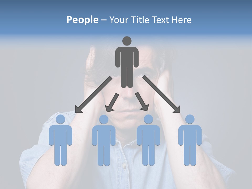 Depressed Desperation Female PowerPoint Template