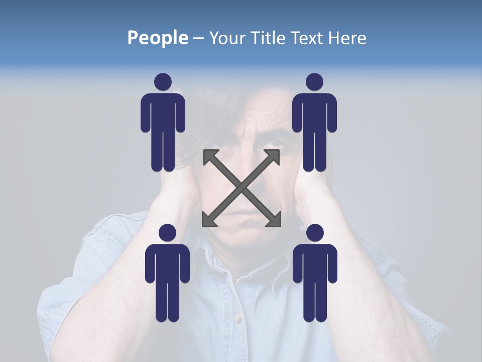 Depressed Desperation Female PowerPoint Template