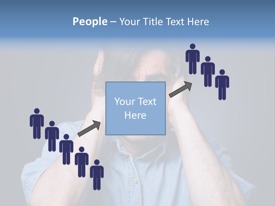 Depressed Desperation Female PowerPoint Template