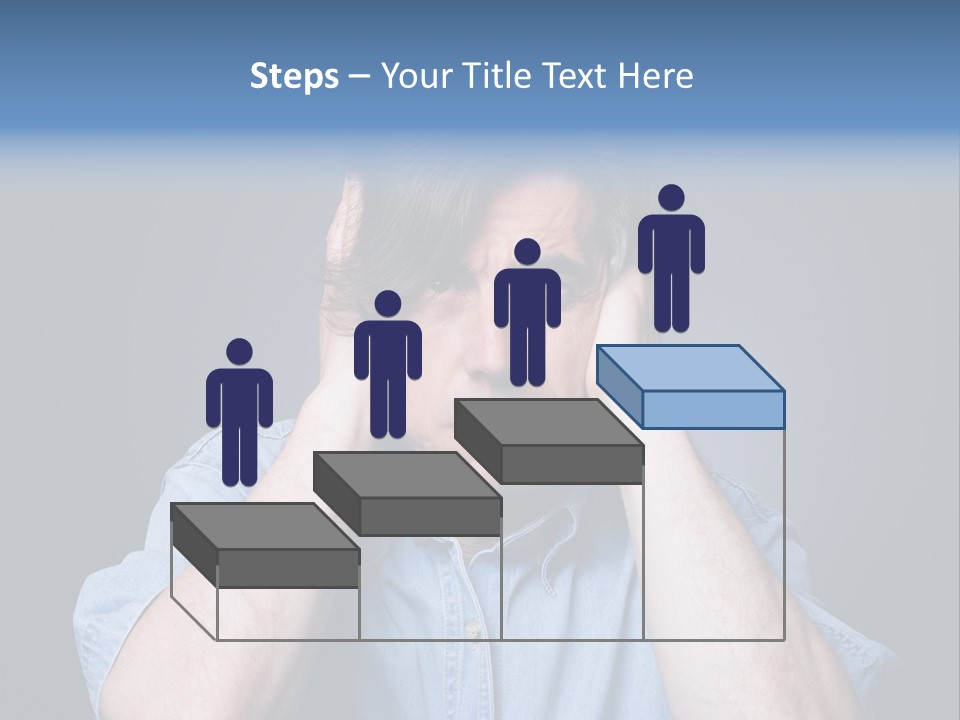 Depressed Desperation Female PowerPoint Template