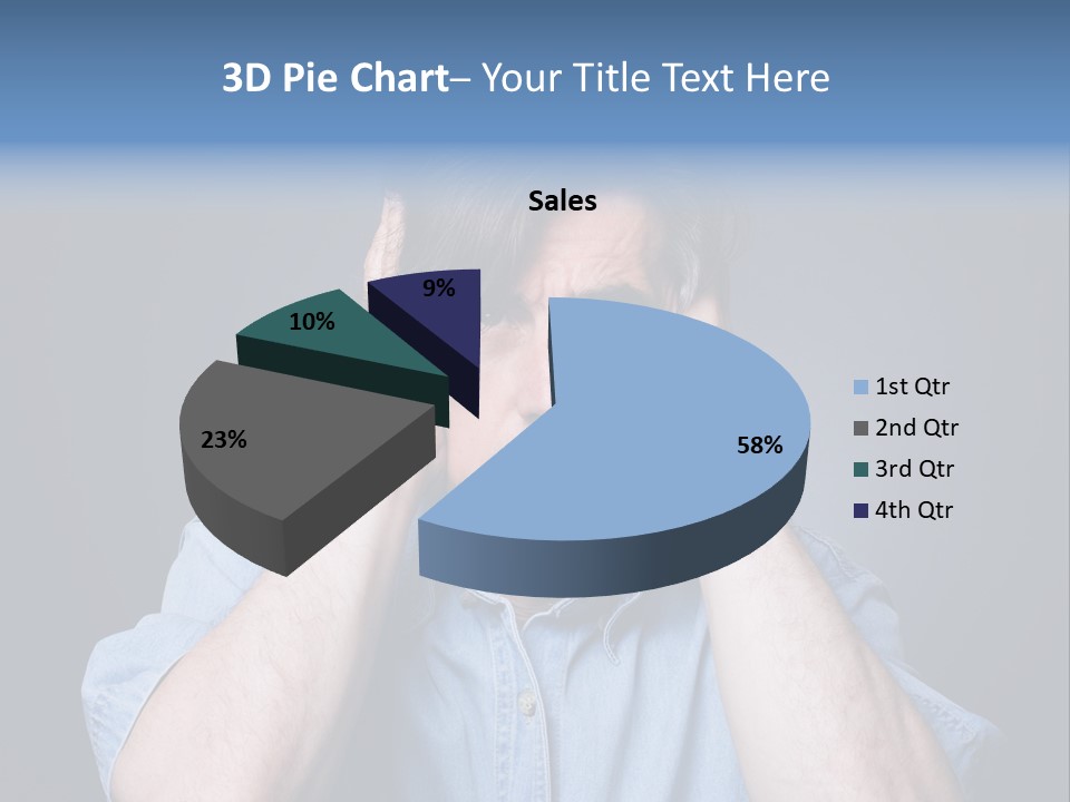 Depressed Desperation Female PowerPoint Template