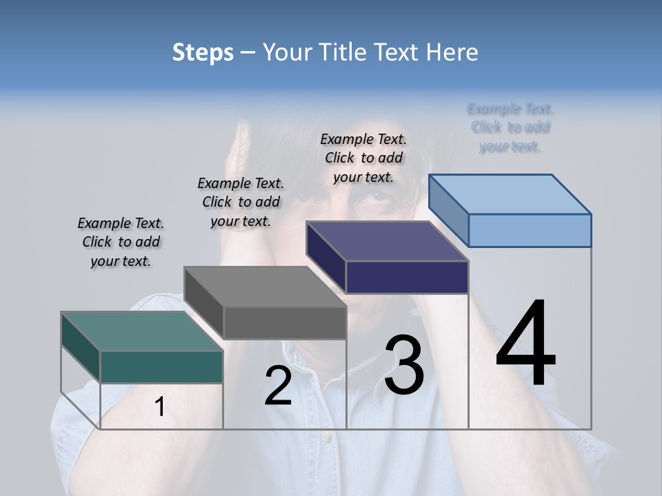 Depressed Desperation Female PowerPoint Template