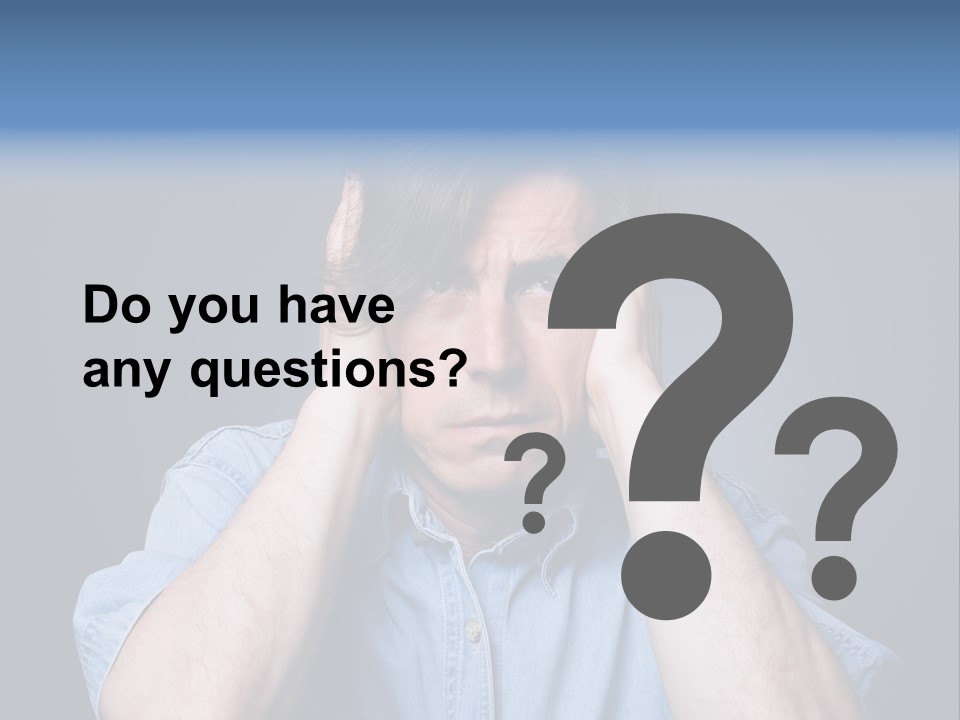 Depressed Desperation Female PowerPoint Template