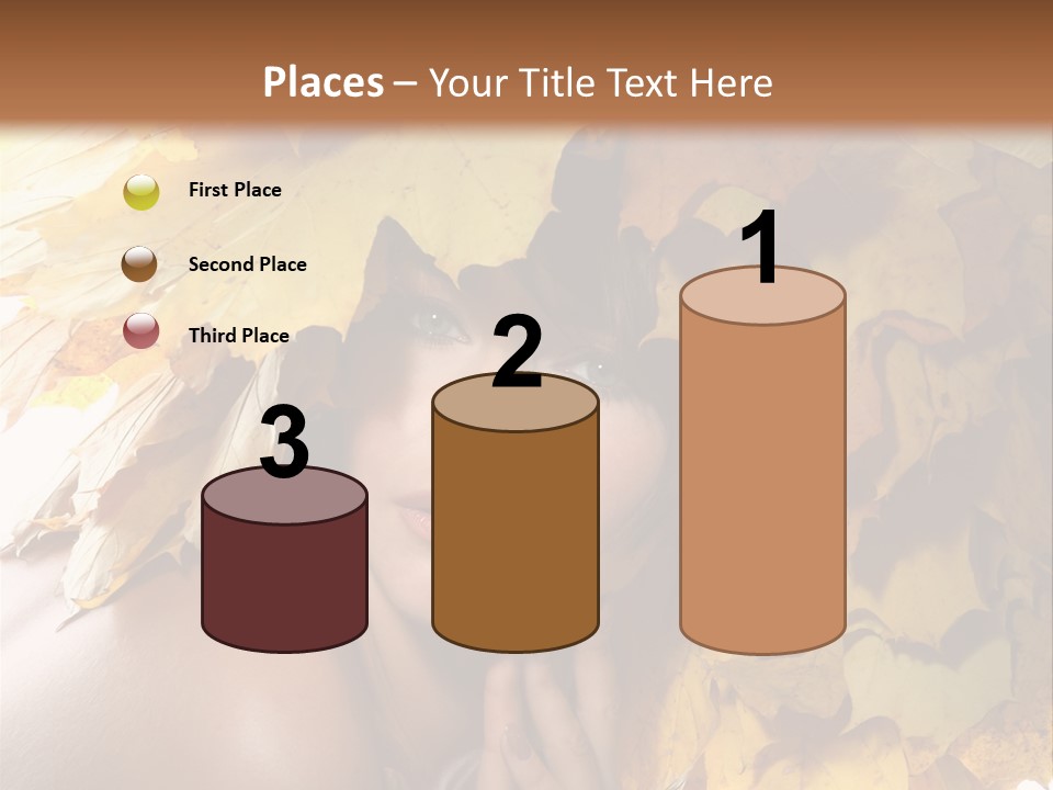 Hair Orange White PowerPoint Template