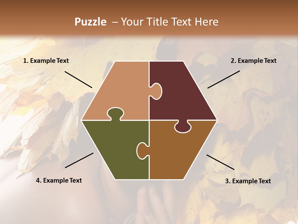 Hair Orange White PowerPoint Template