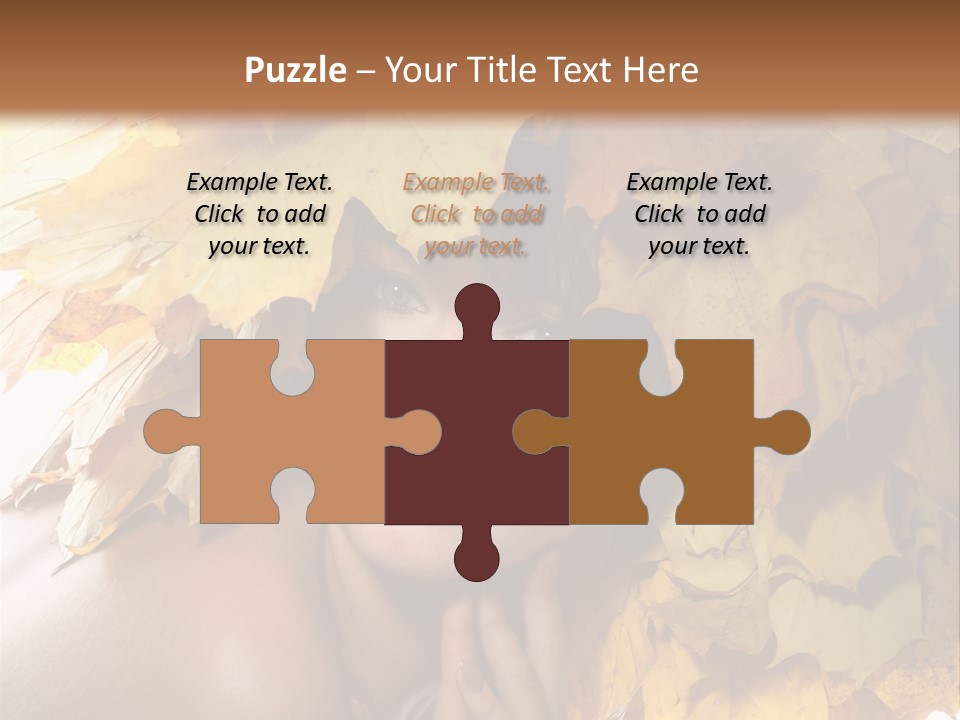 Hair Orange White PowerPoint Template