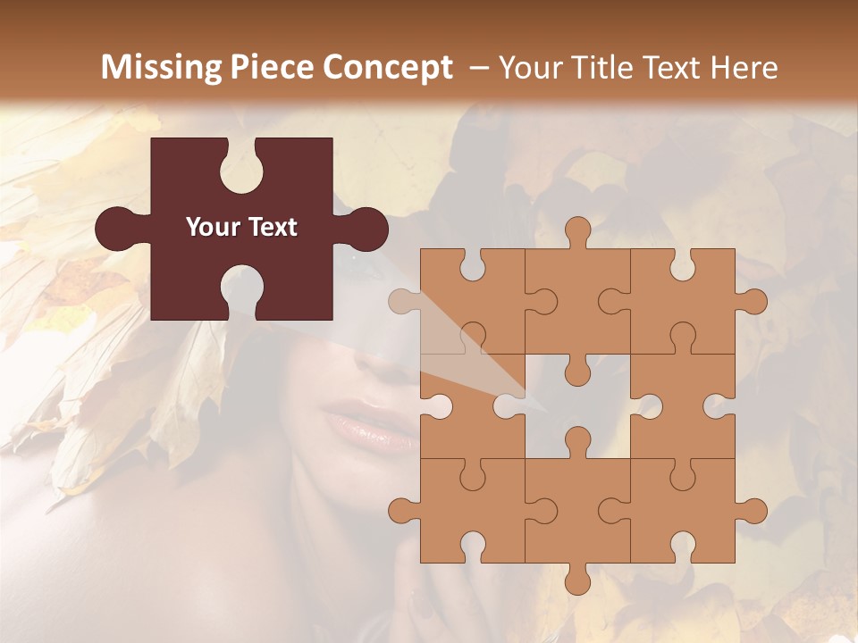 Hair Orange White PowerPoint Template