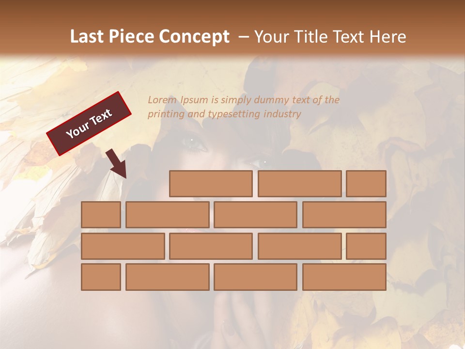 Hair Orange White PowerPoint Template