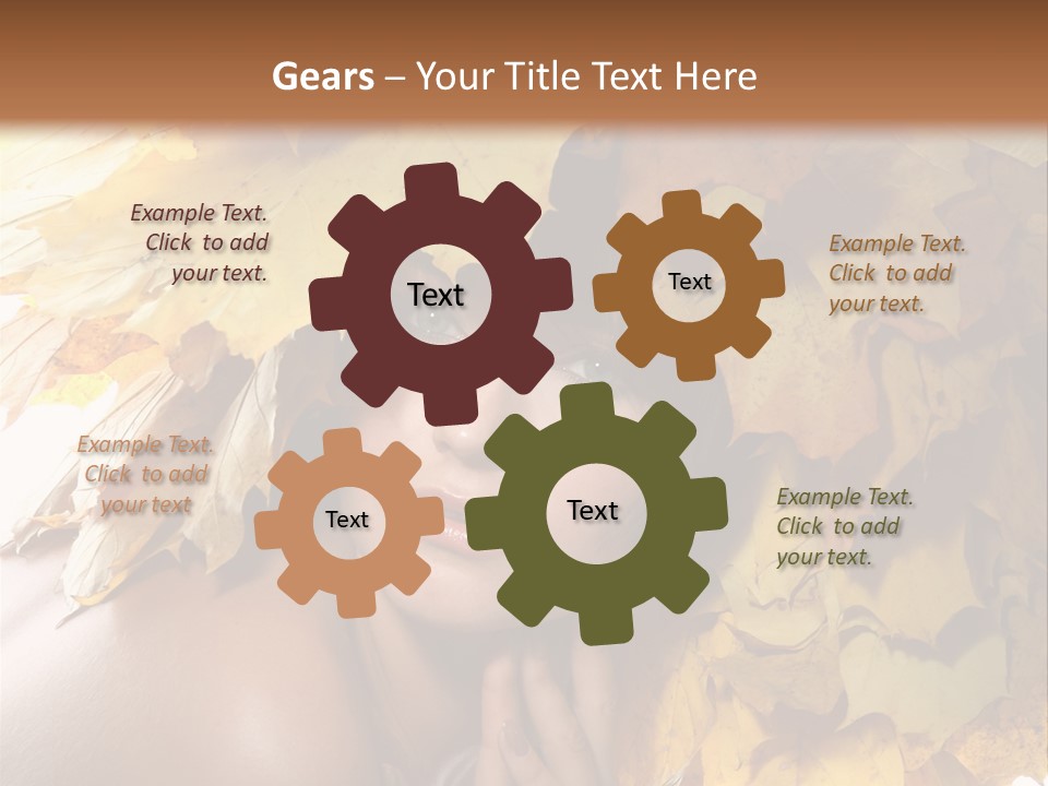 Hair Orange White PowerPoint Template