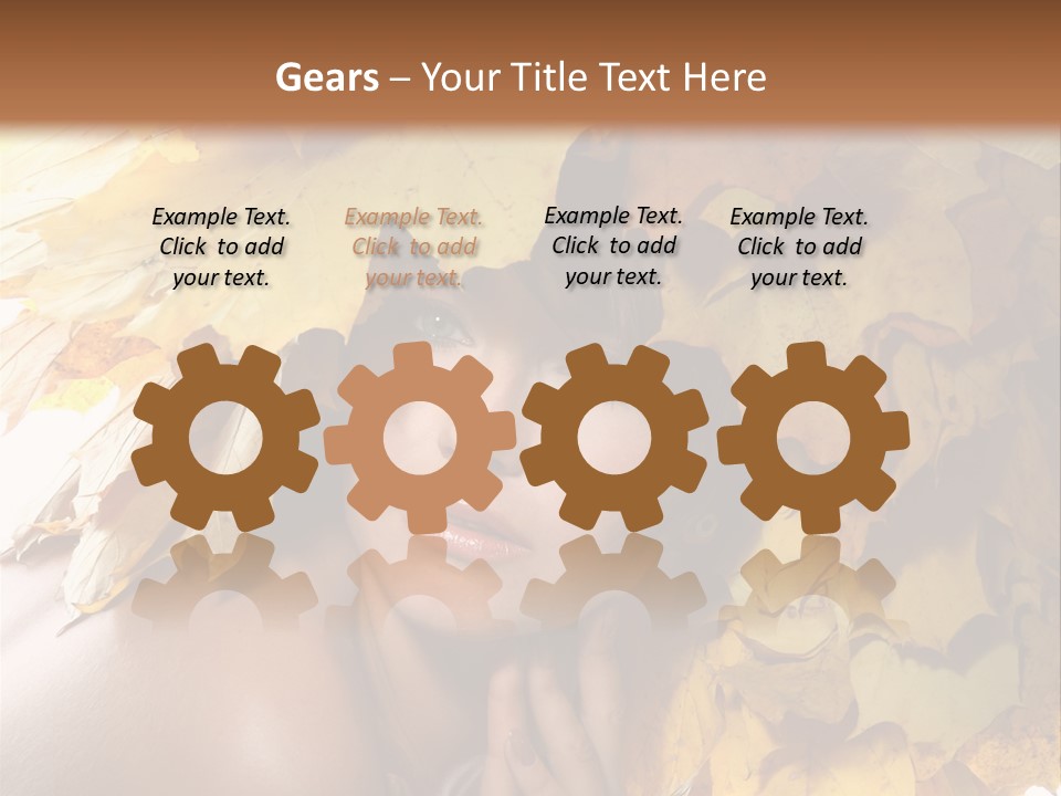 Hair Orange White PowerPoint Template