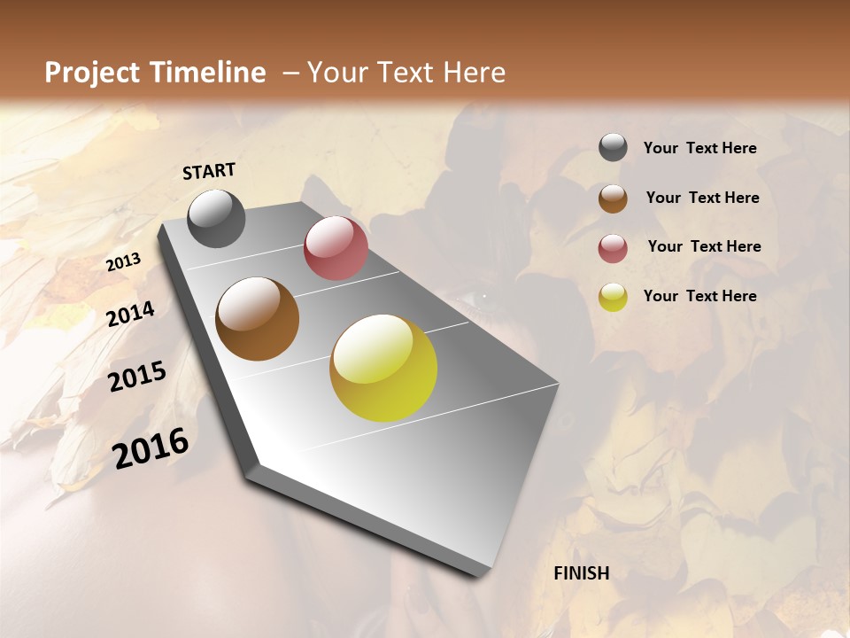 Hair Orange White PowerPoint Template