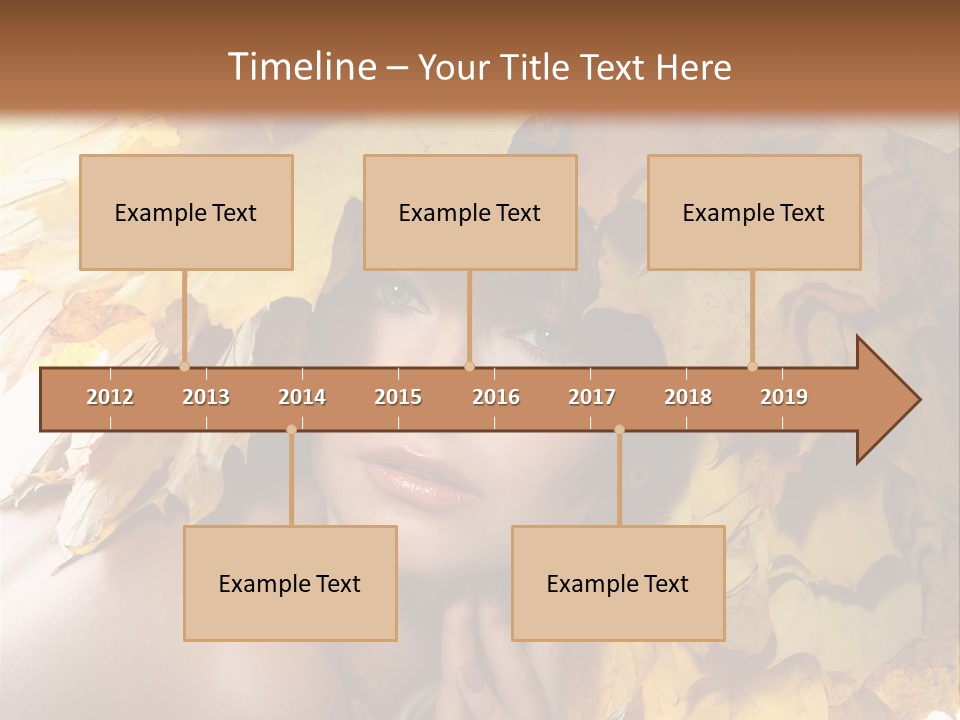 Hair Orange White PowerPoint Template