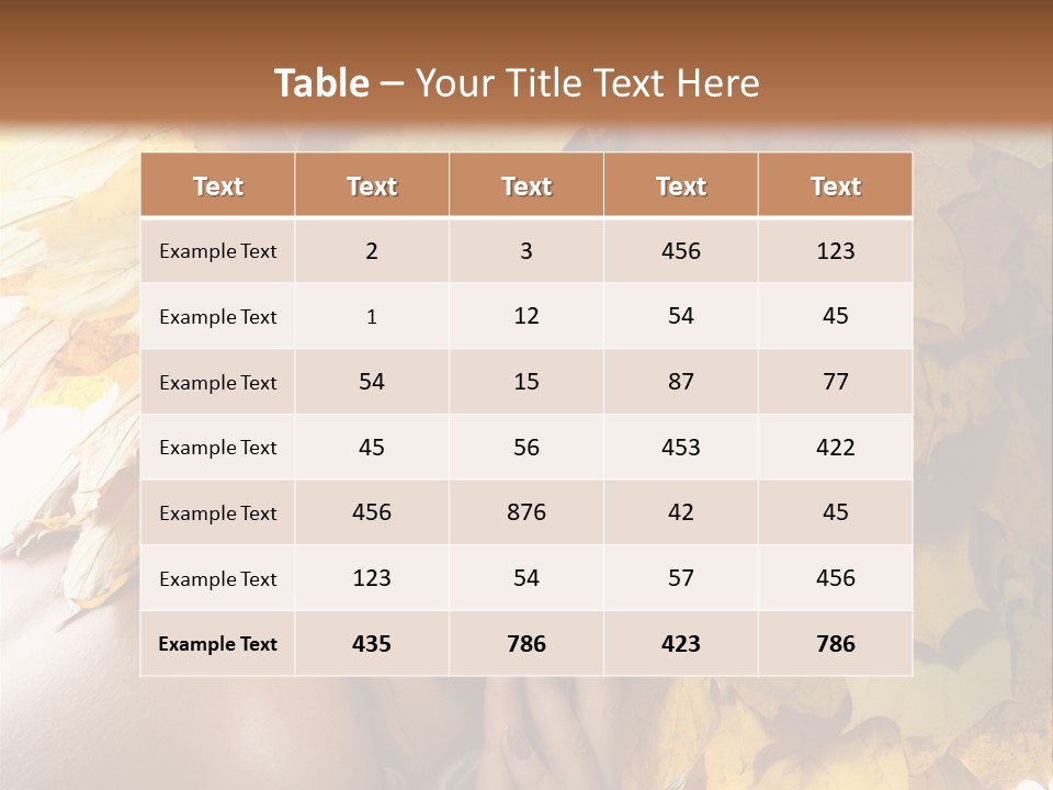 Hair Orange White PowerPoint Template