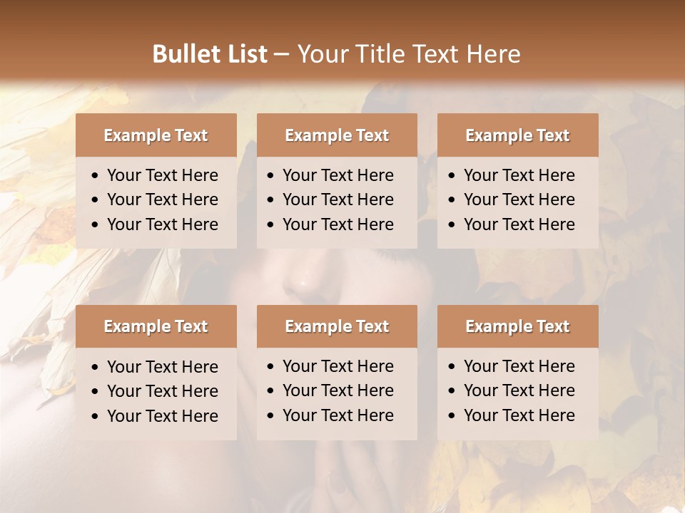 Hair Orange White PowerPoint Template