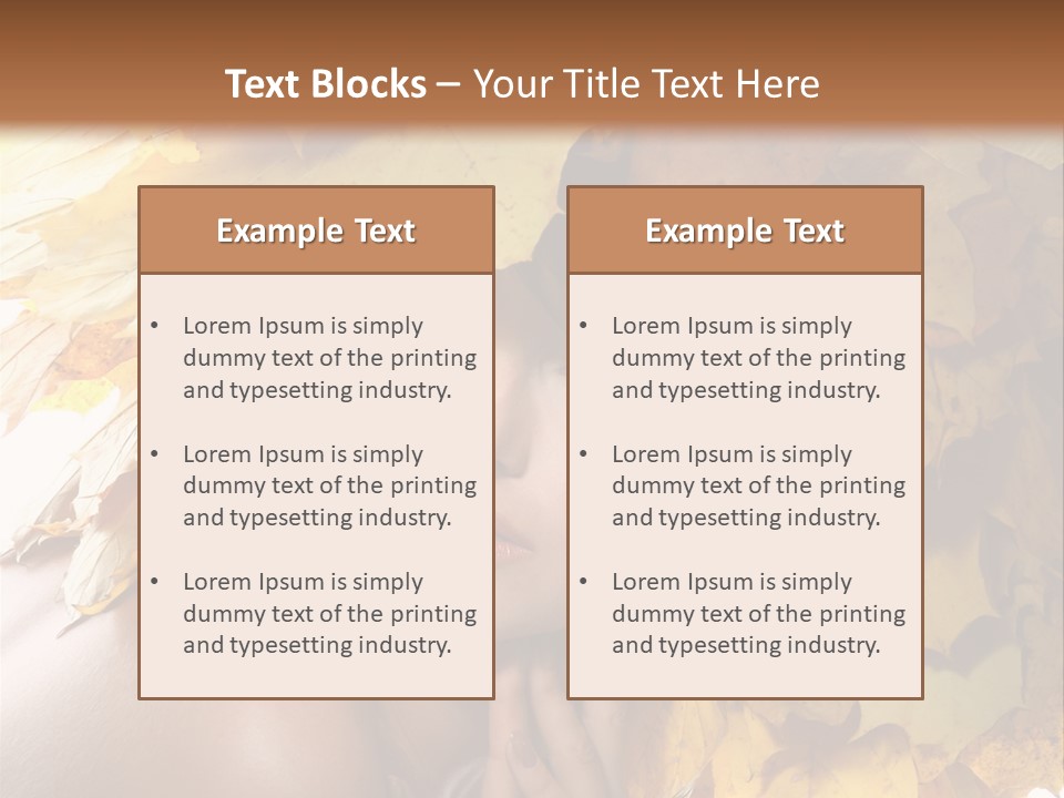 Hair Orange White PowerPoint Template