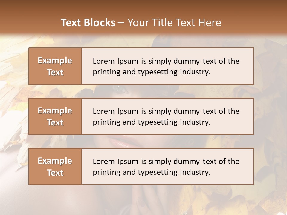 Hair Orange White PowerPoint Template