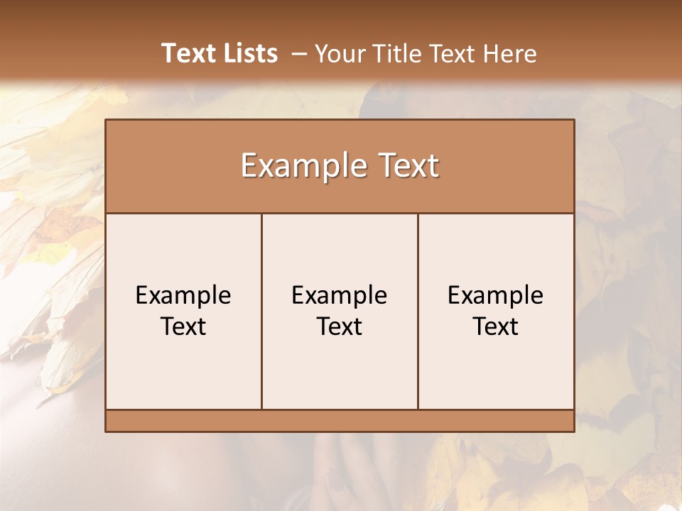 Hair Orange White PowerPoint Template