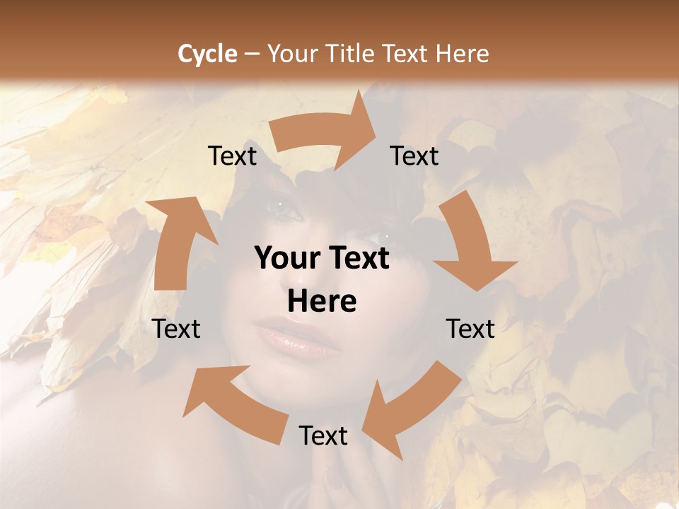 Hair Orange White PowerPoint Template