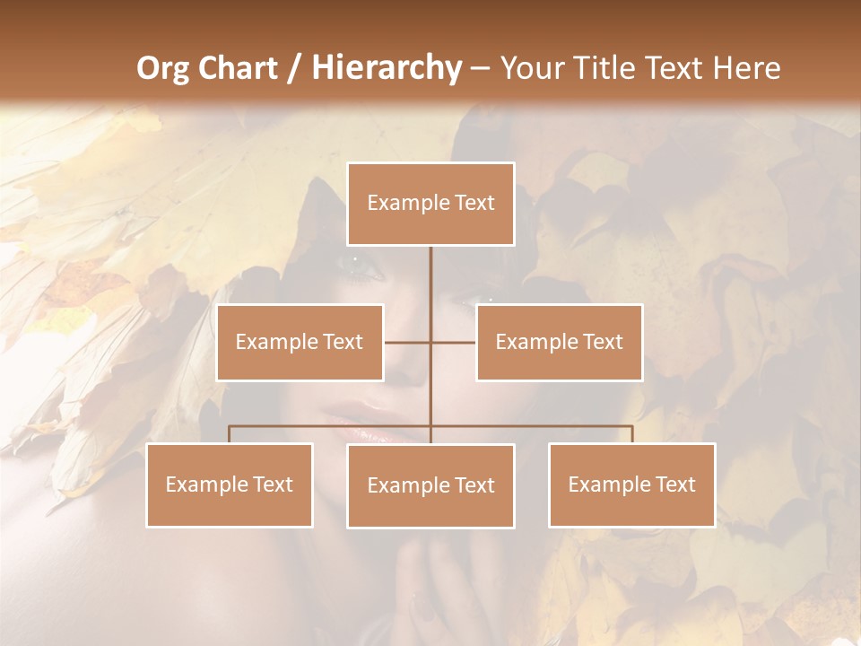 Hair Orange White PowerPoint Template