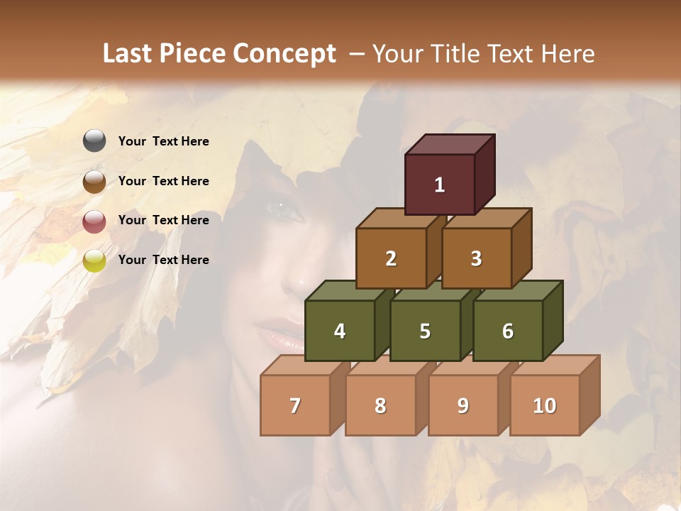 Hair Orange White PowerPoint Template