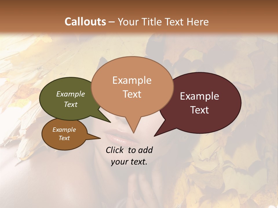 Hair Orange White PowerPoint Template