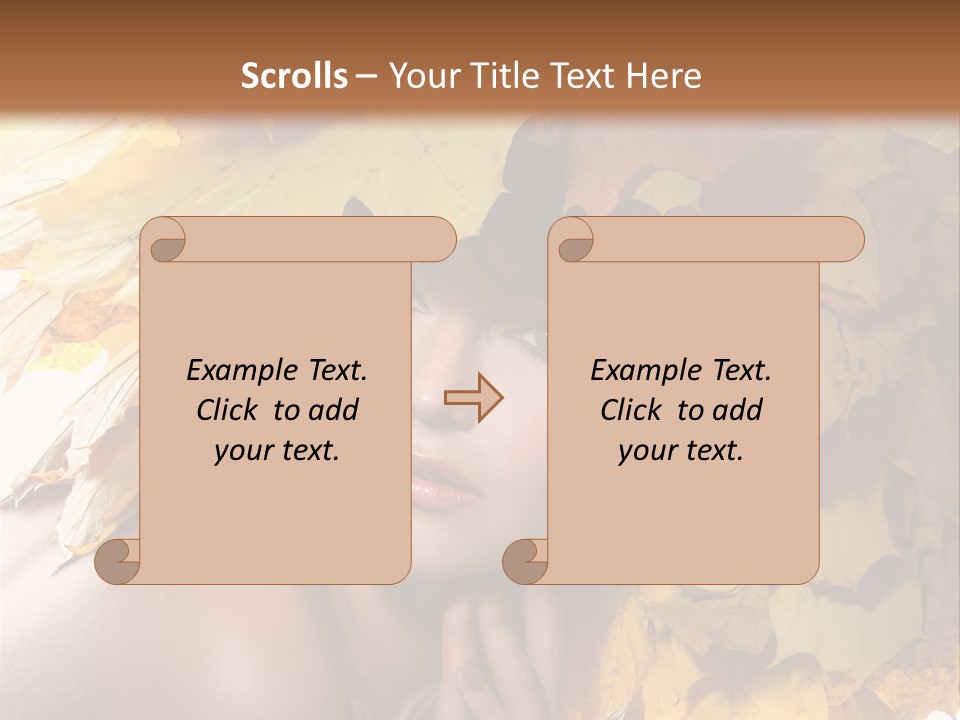 Hair Orange White PowerPoint Template