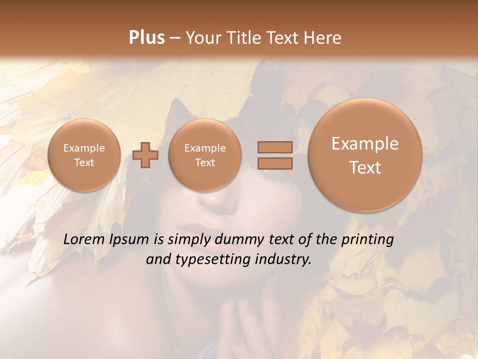 Hair Orange White PowerPoint Template