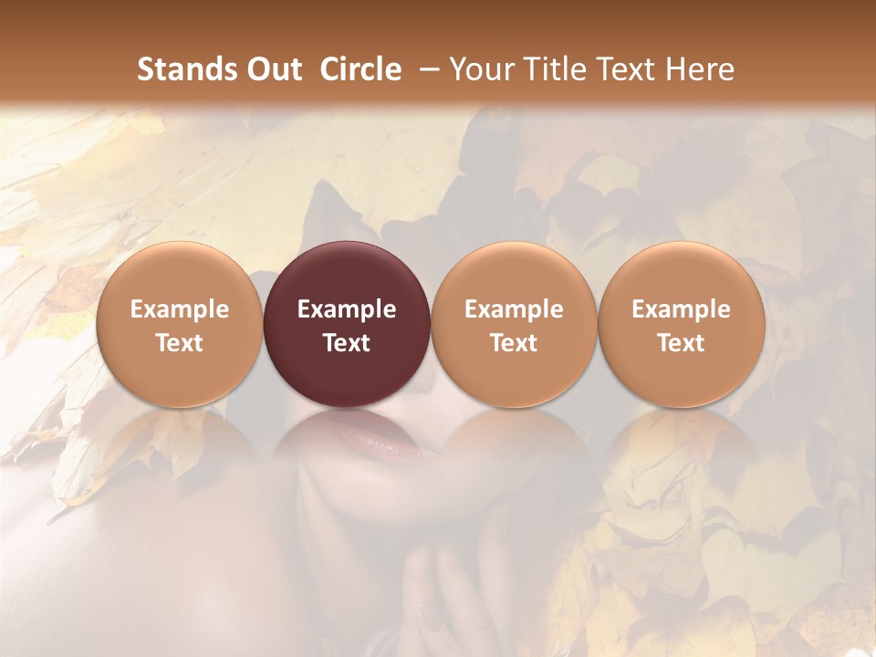 Hair Orange White PowerPoint Template