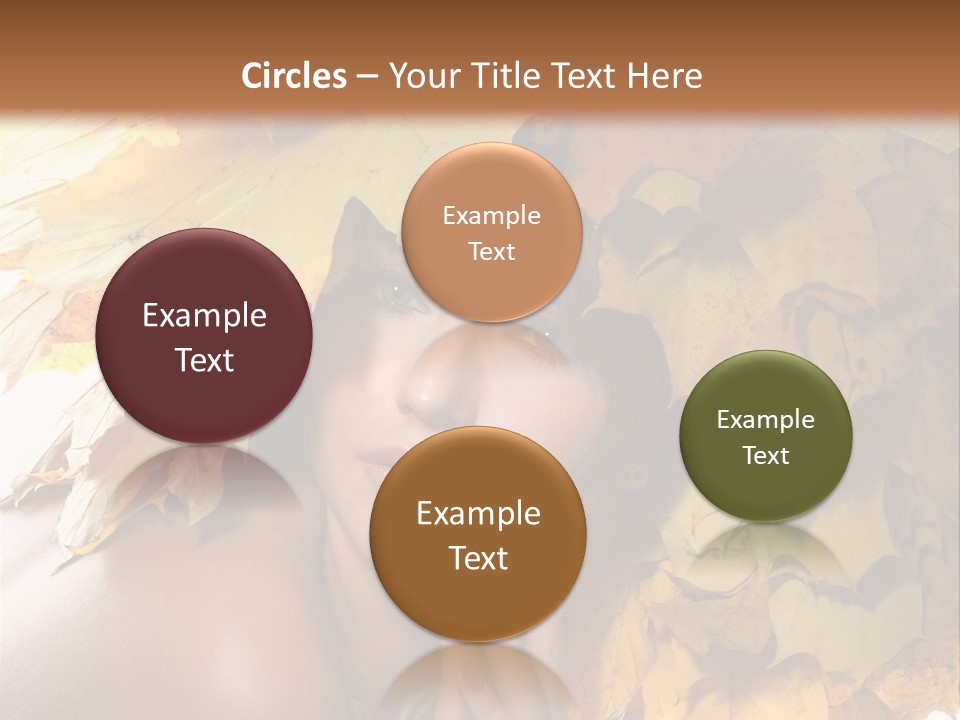 Hair Orange White PowerPoint Template