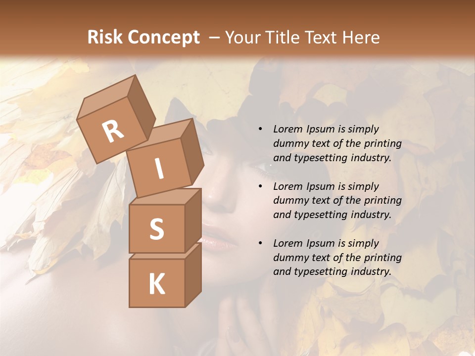 Hair Orange White PowerPoint Template