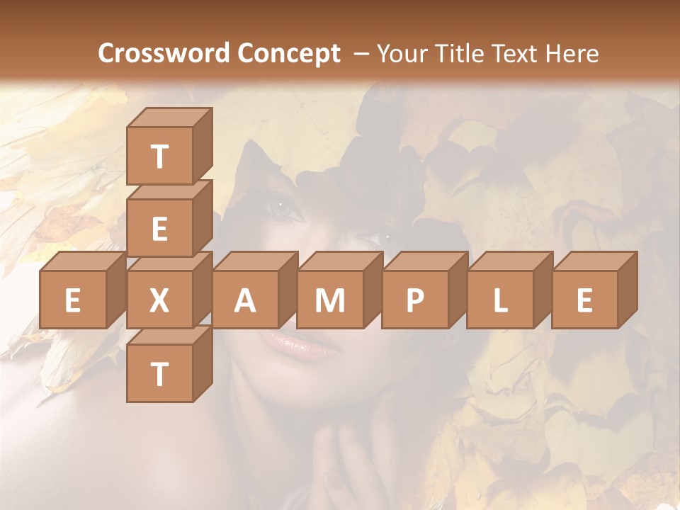 Hair Orange White PowerPoint Template