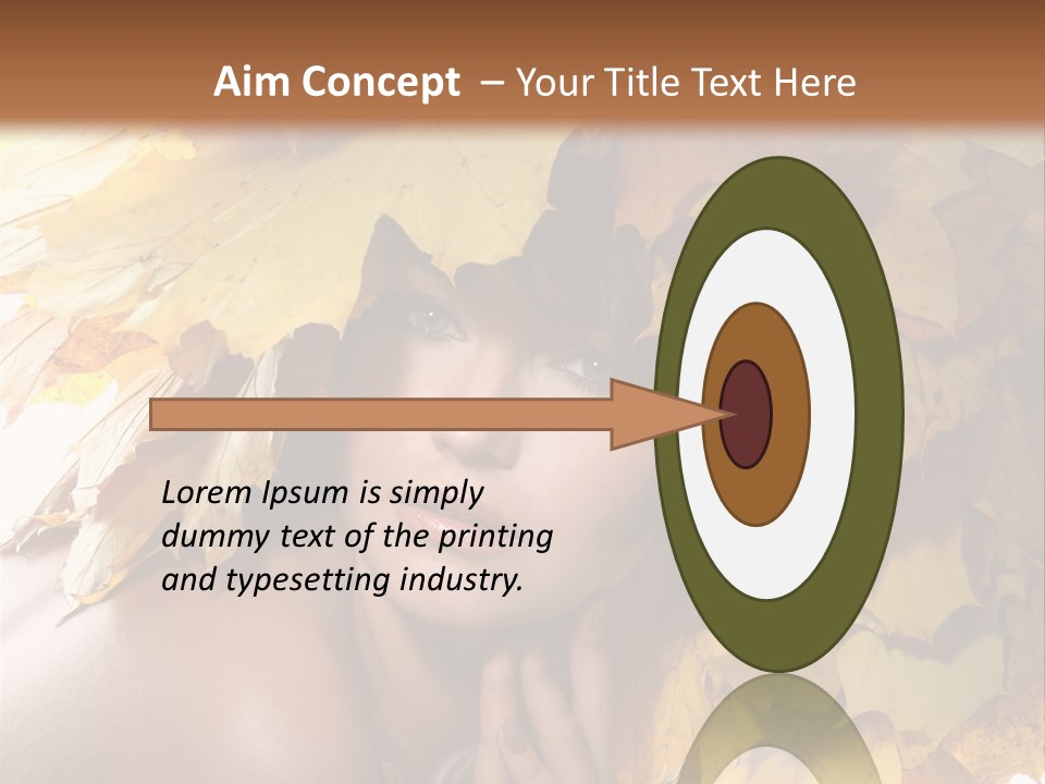 Hair Orange White PowerPoint Template