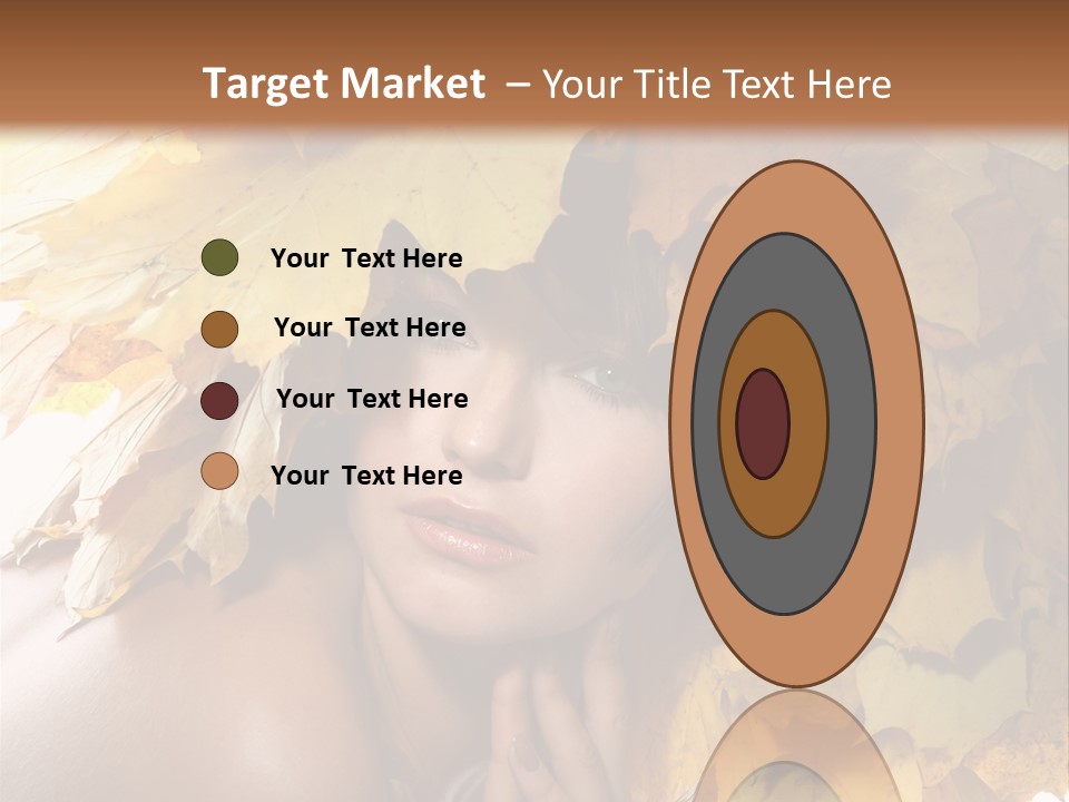 Hair Orange White PowerPoint Template