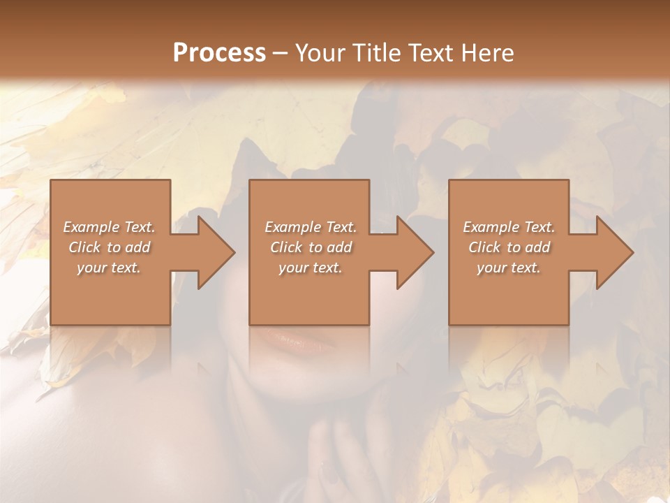 Hair Orange White PowerPoint Template