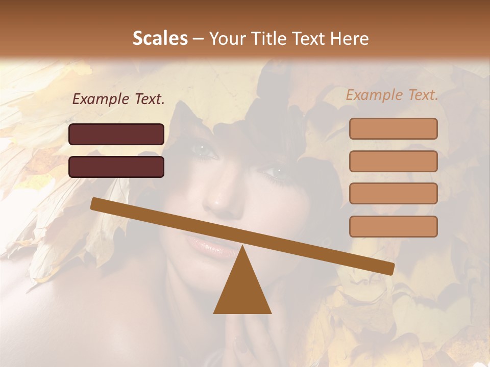 Hair Orange White PowerPoint Template