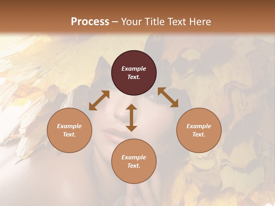 Hair Orange White PowerPoint Template