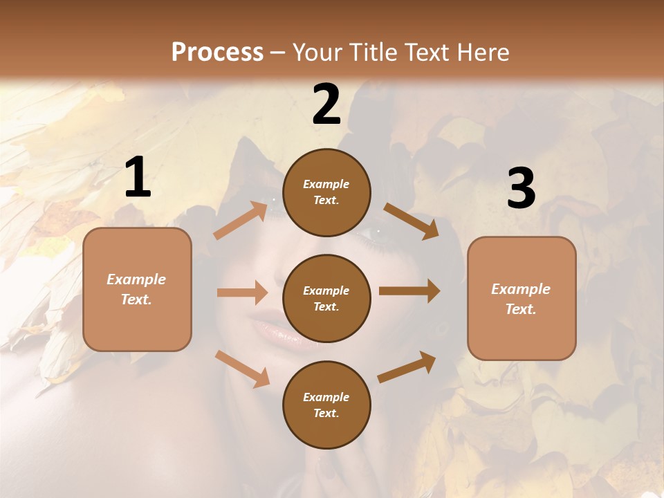 Hair Orange White PowerPoint Template