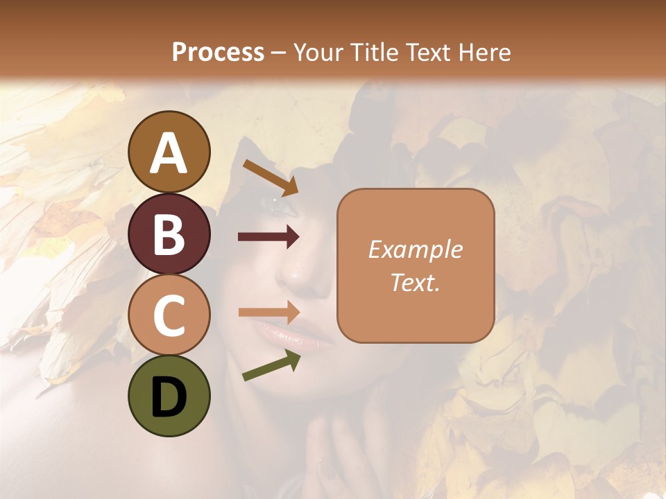 Hair Orange White PowerPoint Template