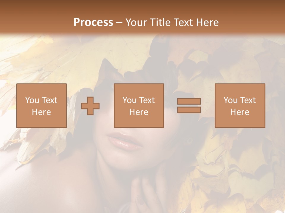 Hair Orange White PowerPoint Template