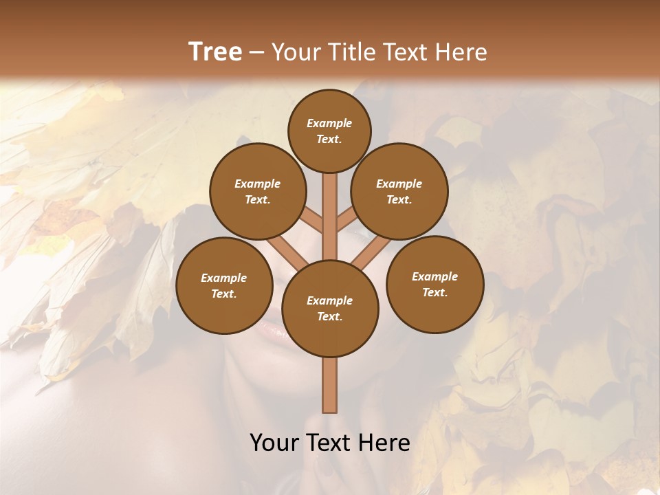 Hair Orange White PowerPoint Template