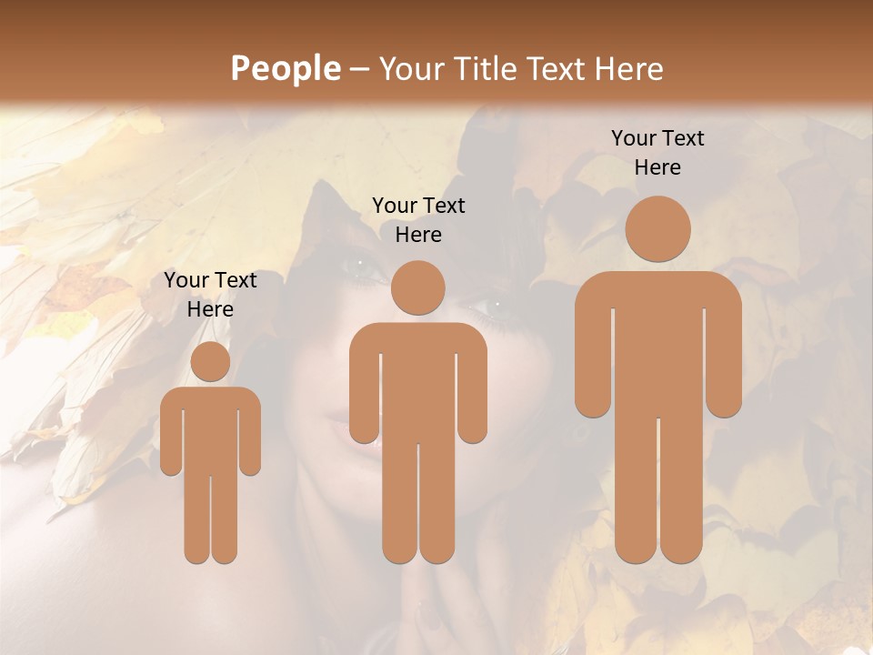 Hair Orange White PowerPoint Template